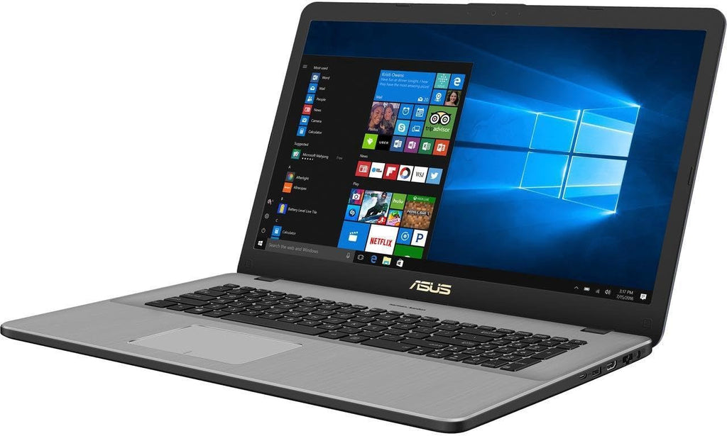 ASUS VivoBook Pro Thin & Light Laptop, 17.3' Full HD, Intel i7-8550U, 16GB DDR4 RAM, 256GB M.2 SSD + 1TB HDD, GeForce GTX 1050 4GB, Backlit KB, Windows 10 - N705UD-EH76, Star Gray, Casual Gaming