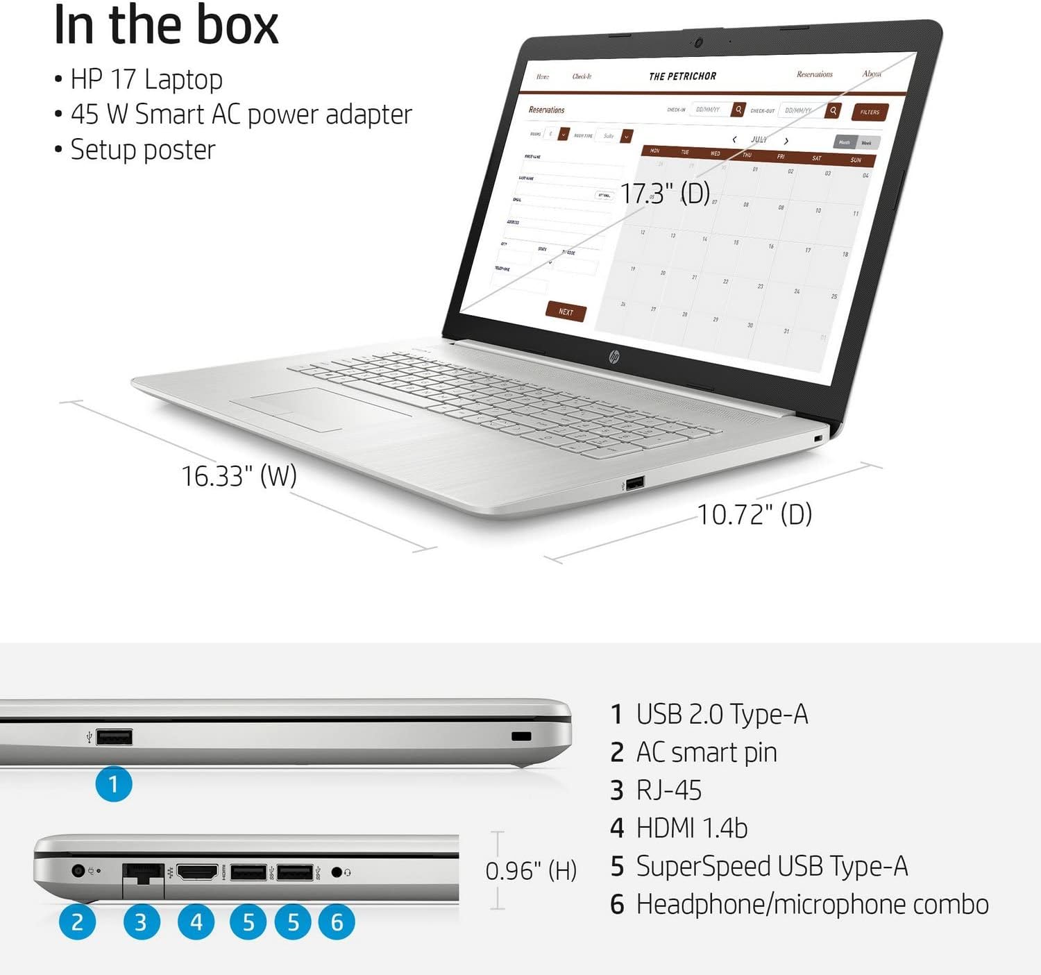 HP 2022 Newest Notebook Laptop, 17.3' Full HD Non-Touch Display, 11th Gen Intel Core i5-1135G7 Processor, Backlit Keyboard, Webcam, HDMI, Wi-Fi, Windows 11 Home (16GB RAM | 1TB PCIe SSD)