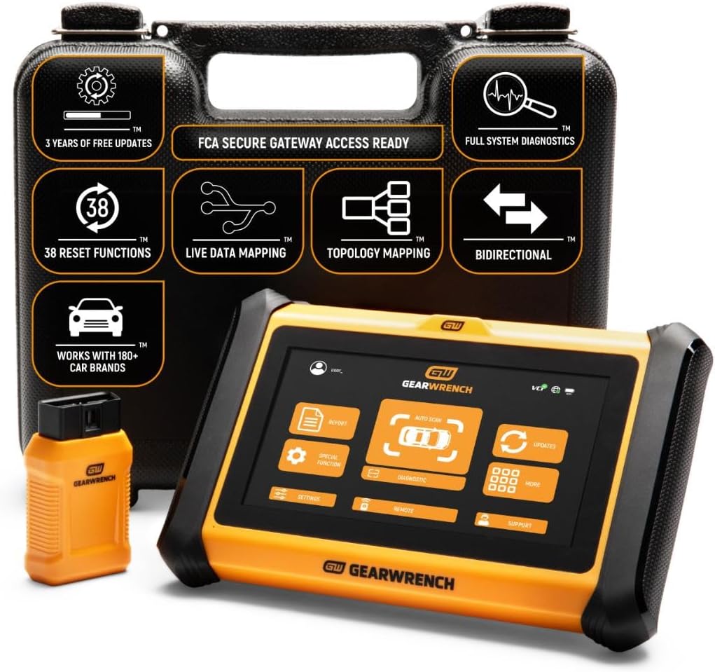 GEARWRENCH 7' Wireless Bi-Directional Diagnostic Scanner Tablet, Includes 4 Years of Software Updates | GWSMART07