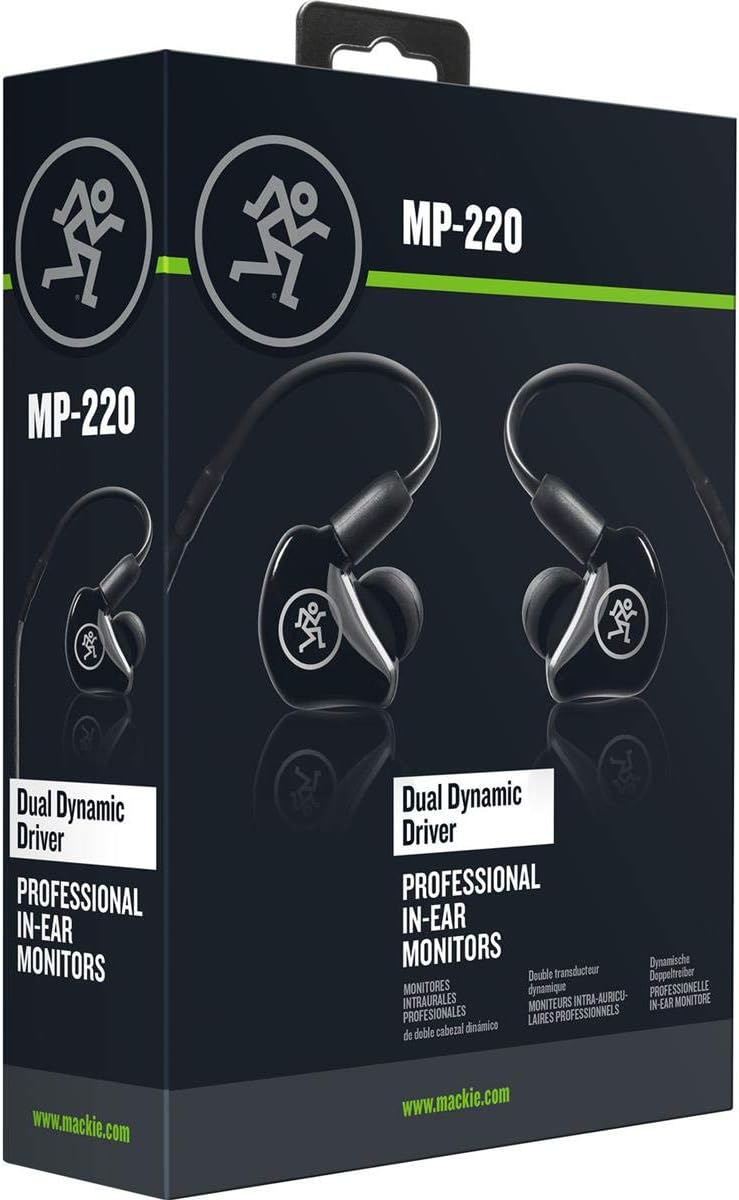 Mackie MP Series In-Ear Headphones & Monitors with Single Driver and Bluetooth Adapter(MP-120BTA)