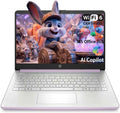 HP Stream 14 Student Business Laptop, Microsoft Office 365, Copilot AI, Intel N150 Processor(Quad-core), 16GB RAM, 128GB UFS, Honey Lavender, Windows 11 Home, with 5ave Kit
