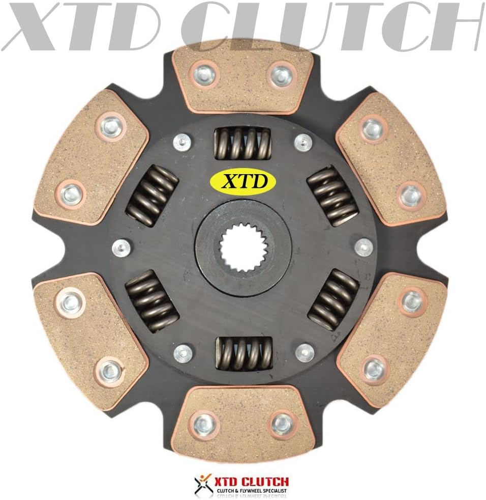XTD Stage 3 Ceramic Clutch Kit Compatible With 1990-1995 Toyota Starlet 1.3i GT Turbo EP82 / 1996-1999 Starlet 1.3i Glanza V EP91 1.3L Turbo 4E-FTE