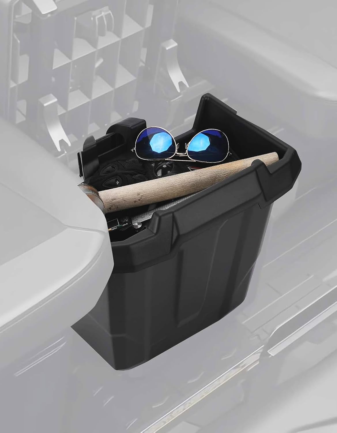 A & UTV PRO Center Underseat Storage Bin for Cam Am Defender, Central Underseat Storage Box Compatible with Defender & Defender Max 2016-2025 Replace OEM 715003446
