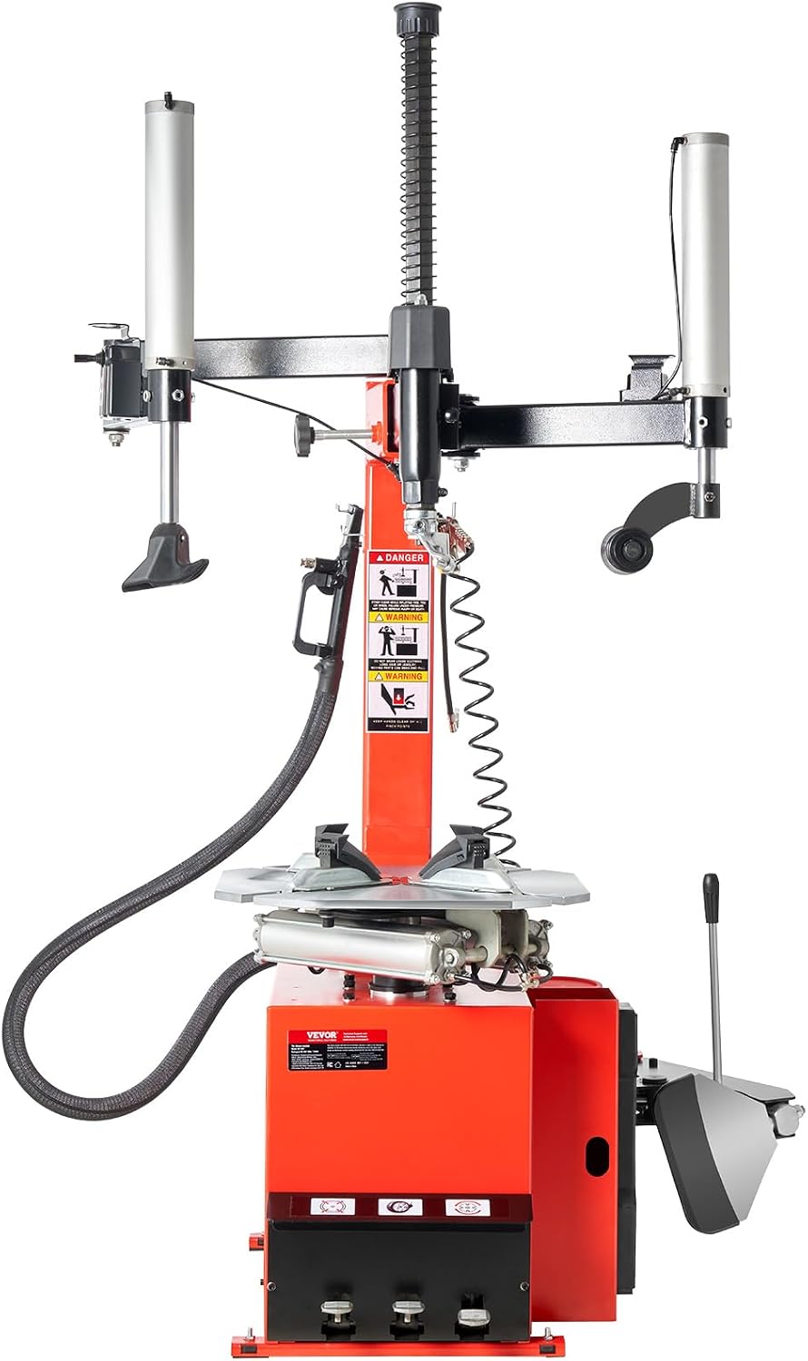 VEVOR Tire Changer Machine, 2.0HP Copper Motor, Durable Tire Changer with Air Pressure Gauge & Pneumatic Assist Arm, Pedal Operated Tire Changer with Thickened Chuck, Fit for Sedan/SUV/Pickup Truck