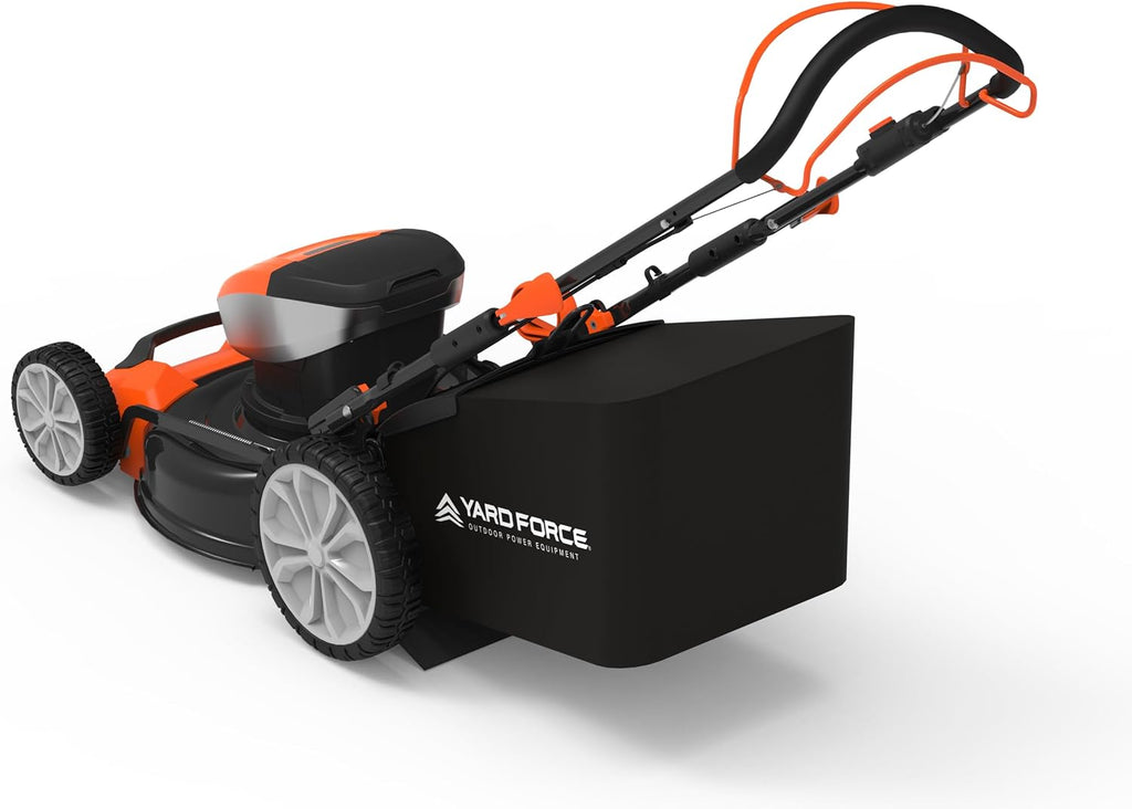 Yard Force Electric YF40VRX21-SP 21' Cordless Lawn Mower – 40V Lithium-Ion Battery, 3-in-1 Self-Propelled, Adjustable Cutting Heights, Brushless Motor. 2X Batteries Included.