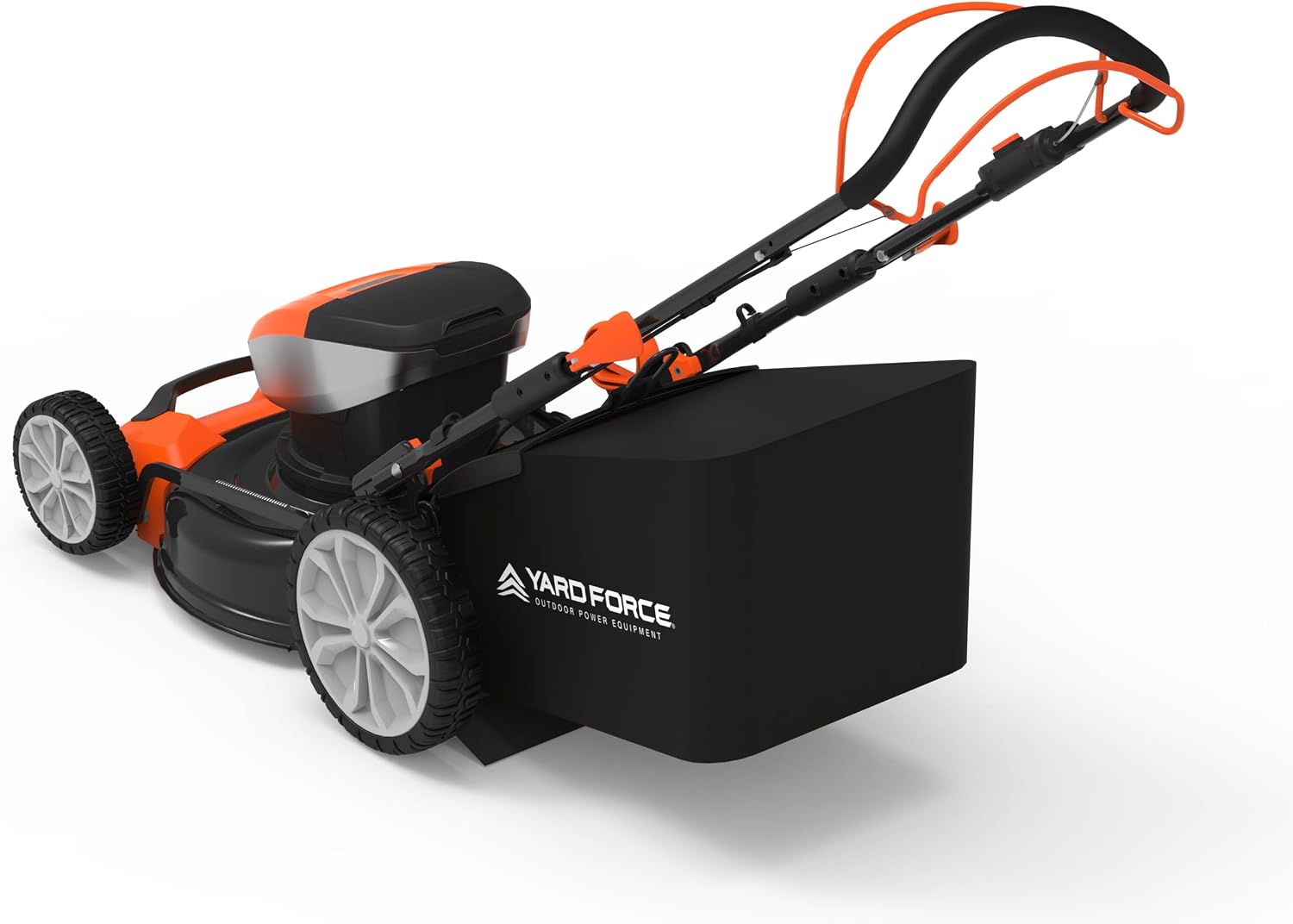 Yard Force Electric YF40VRX21-SP 21' Cordless Lawn Mower – 40V Lithium-Ion Battery, 3-in-1 Self-Propelled, Adjustable Cutting Heights, Brushless Motor. 2X Batteries Included.