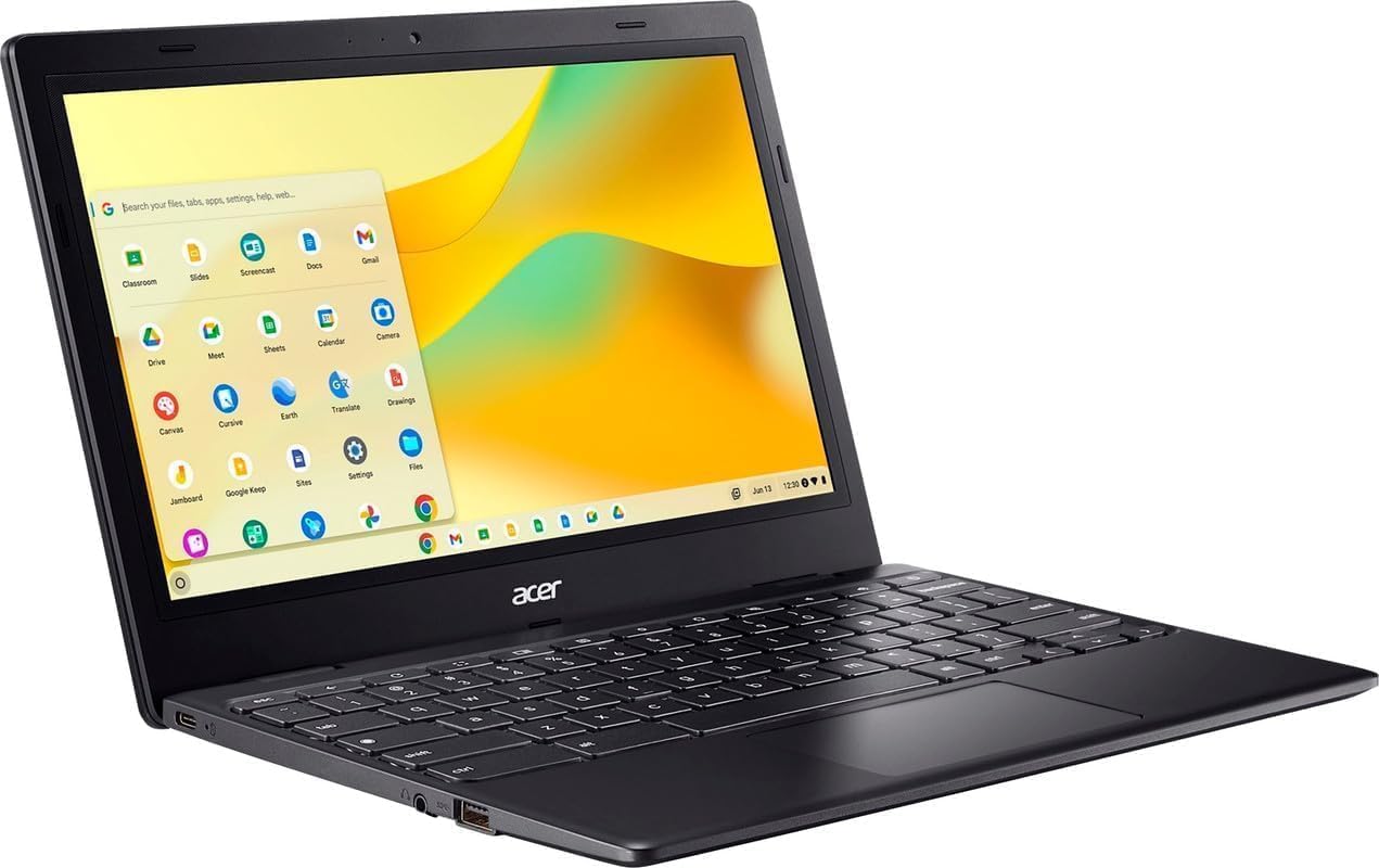 Acer 311 Chromebook Laptop for Student Business, Dual-Core Intel N4500 Processor, 11.6' HD Display, 4GB RAM, 64GB Storage, Webcam WiFi, Long Battery, Chrome OS- Black, Wireless Earphone, W/O Mouse