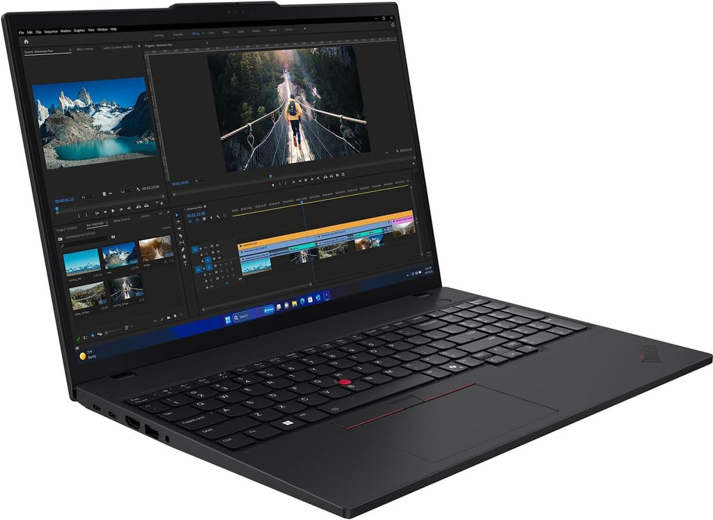 Lenovo ThinkPad T16 Gen 3 Business AI PC Laptop (16' FHD+ Touchscreen, Intel 12-Core Ultra 7 155U (>i7-1355U), 32GB DDR5 RAM, 1TB SSD), 2x Thunderbolt 4, Backlit, Fingerprint, 5MP Webcam, Win 11 Pro