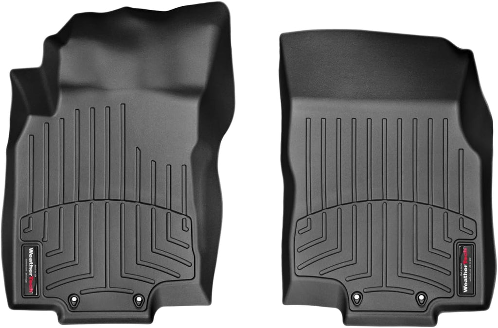 WeatherTech Custom Fit FloorLiners for Nissan Rogue - 1st Row (446301), Black