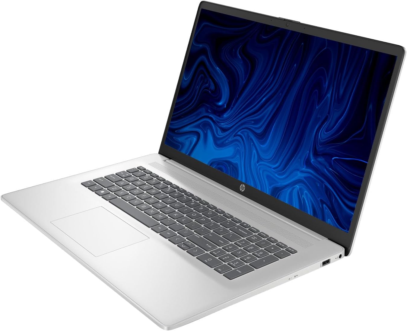 HP 17.3' Business Laptop Computer, Windows 11 Pro 17 Inch Laptop 16GB RAM 1TB SSD, Intel Core i3-N305 8-Core, Microsoft Office Lifetime Suite, Numeric Keypad, SageNova Earphones, Natural Silver