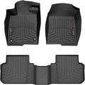 WeatherTech Custom Fit FloorLiners for Honda Civic Hybrid - 1st & 2nd Row (441692-1-4), Black