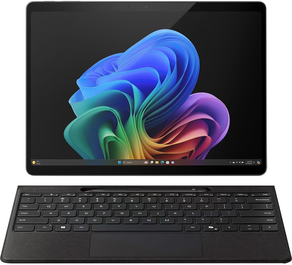 Microsoft Surface Pro for Business 2-n-1 Laptop/Tablet (2025) Windows 11 Pro Copilot+ PC, 13' Touchscreen Display, Intel Core Ultra 7 (Series 2), 16GB RAM, 256GB SSD Storage, Black
