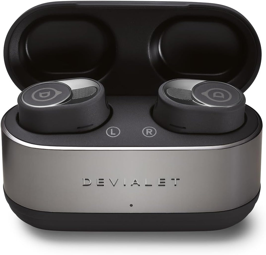 Devialet Gemini II True Wireless Earbuds - Matte Black - Audiophiles - Daily Music & Commute - Pristine Audio Fidelity Sound Clarity and Effective Noise Cancellation.