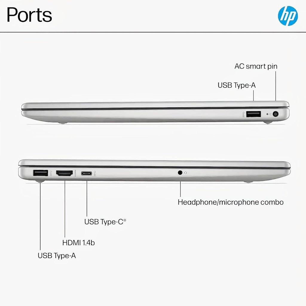 HP 2025 15.6' Touchscreen Laptop, 250-Nits Anti-Glare Display, 13th Intel Processor, 64 GB RAM, 2 TB SSD, Intel UHD Graphics, Wi-Fi 6, Copilot AI, Win 11 Pro, for Business & Students, w/Accessories