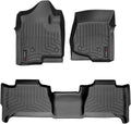 WeatherTech Custom Fit FloorLiners for Cadillac Escalade ESV, Escalade ESV, Escalade ESV - 1st & 2nd Row (44066-1-6), Black
