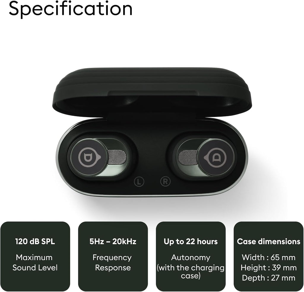 Devialet Gemini II True Wireless Earbuds - Deep Forest - Audiophiles - Daily Music & Commute - Pristine Audio Fidelity Sound Clarity and Effective Noise Cancellation.