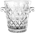 JSEIAJB Wholesale of Glass Ice Buckets Red Wine Ice Buckets Pressed Glass Eared Ice Buckets