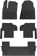 WeatherTech All-Weather Floor Mats for Jeep Grand Wagoneer, Wagoneer L, Grand Wagoneer L - Full Set (W713-W714-W715), Black