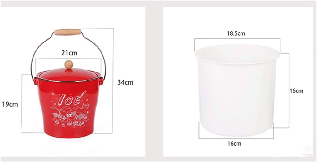 ice bucket, Ice Bucket Red Stainless Steel Dry Beer Layered Storage Bucket ChampagneStainless Steel Sleek Design