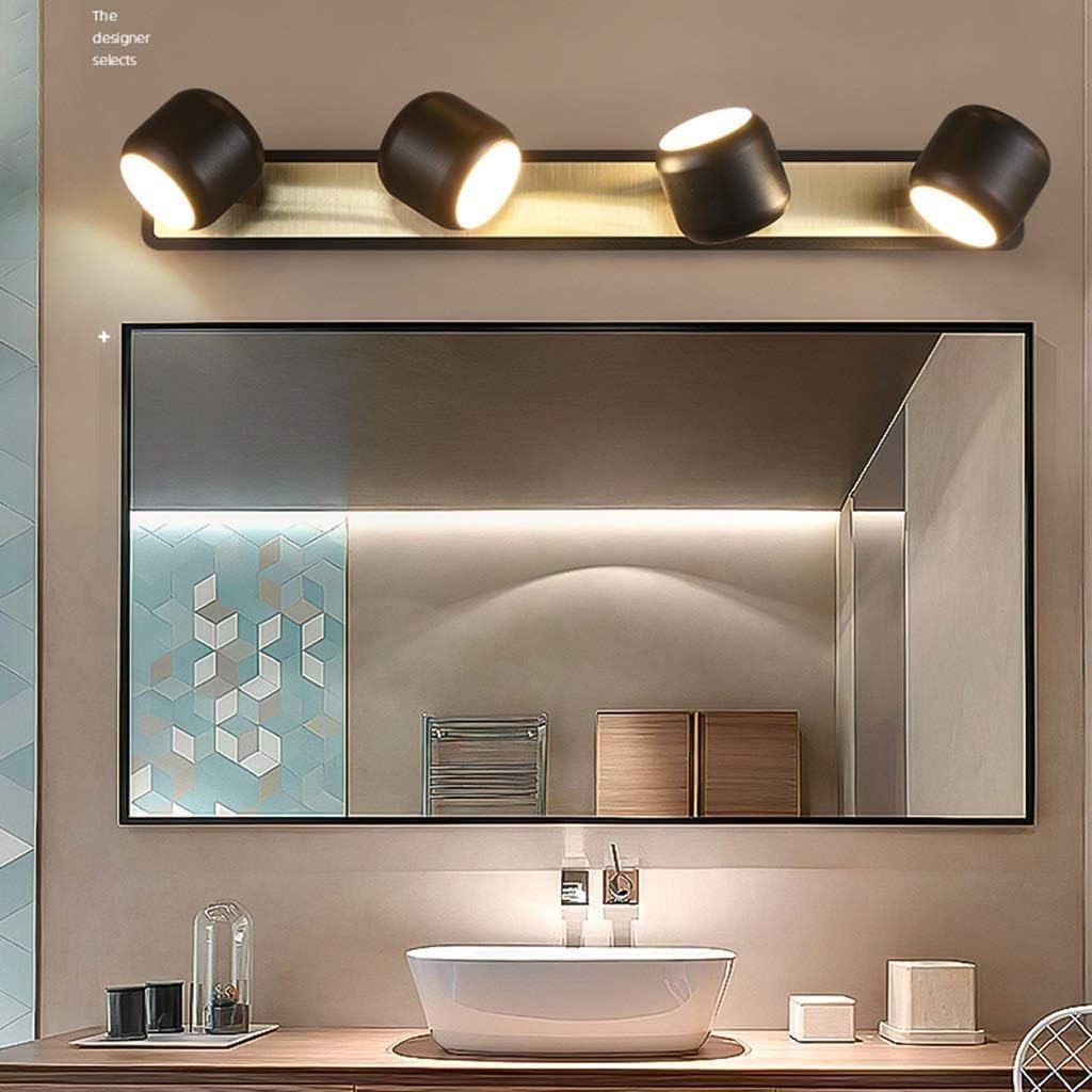 Mirror Lamp LED Modern - Mirror Light，Adjustable Angle Wrought Iron Acrylic，Bathroom Dressing Table Wash Basin,Chandeliers Light Fixture