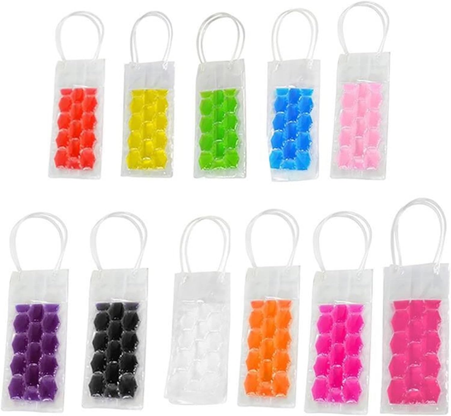 Ice Buckets Simple Portable Ice Bag White Wine Ice Cold Tool Freezer Bag Out Refrigerated Cooler Ice Bag Beer Beverage Cooling Ice Bucket Kits (Color : Black)