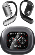 Open-Ear Wireless Earbuds Bluetooth 5.4 Headphones with Intelligent Touch Screen & Earhook, 40Hrs Playback Sport Ear Buds Earphones,Ultra-Comfort Design,Compatible with iPhone & Android,Black