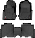 WeatherTech Custom Fit FloorLiners for Ford Bronco Raptor, Bronco, 1st & 2nd Row (441702-1-2V), Black