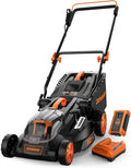 40V 19' Cordless Lawn Mower, Brushless Push Lawn Mower w/ 13.2Gal Bag, 98% Grass Collection, 3-Step Quicker Foldable, 6-Position Height Adjustment Meets Various Cutting Needs