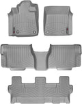 WeatherTech Custom Fit FloorLiners for Toyota Sequoia - Full Set (464081-46093-4-6), Grey