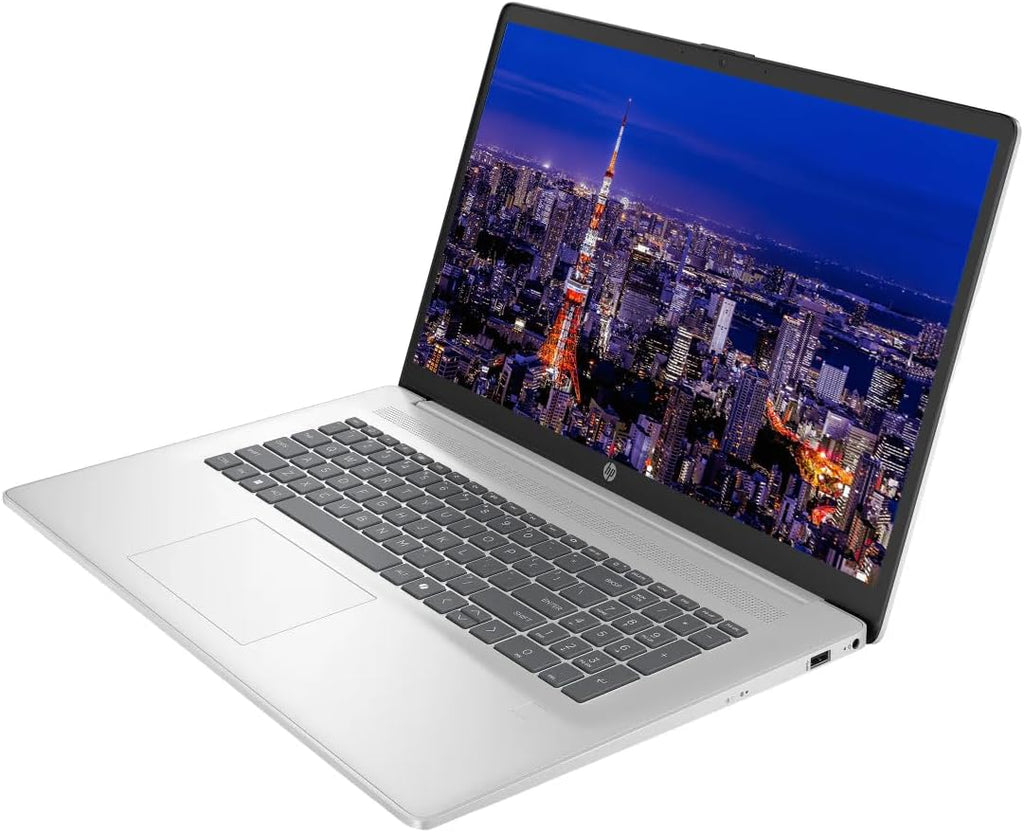 HP 17.3' Touchscreen Business Laptop Computer, 12-Core Intel Core Ultra 7 255U (Up to 5.2 Ghz), 40GB DDR5 RAM 2TB SSD, Windows 11, Backlit Keyboard, SageNova Earphones, Docking Station, Silver