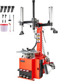 VEVOR Tire Changer Machine, 2.0HP Copper Motor, Durable Tire Changer with Air Pressure Gauge & Pneumatic Assist Arm, Pedal Operated Tire Changer with Thickened Chuck, Fit for Sedan/SUV/Pickup Truck