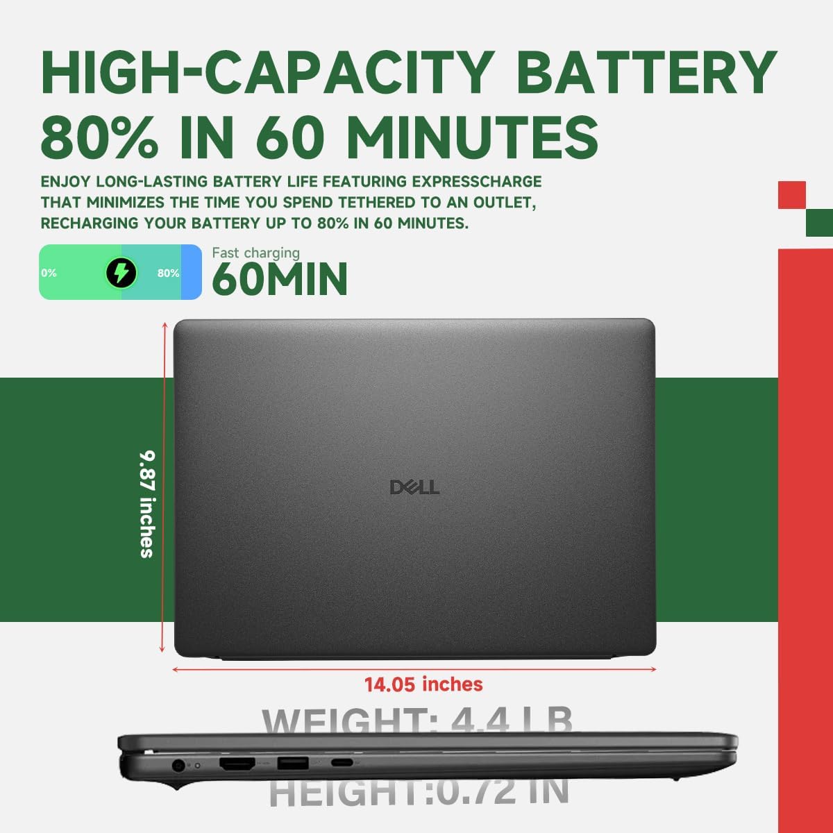 Dell 16 Touchscreen Laptop Computer - Intel 10-Core 7 150U (up to 5.4 GHz), 32 GB DDR5 RAM, 1 TB SSD, 16' FHD+ Touch Display, Backlit KB, Wi-Fi 6, Copilot AI, Windows 11 Pro, Black