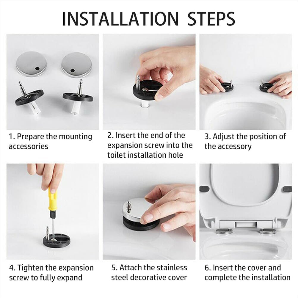 Wttfc Soft Close Toilet Seat,Black Toilet Seats with Adjustable Hinge,Toilet Lid Loo Cover for Family Bathroom with Assemble Fixtures,UF Material,Various Shapes,V Shaped