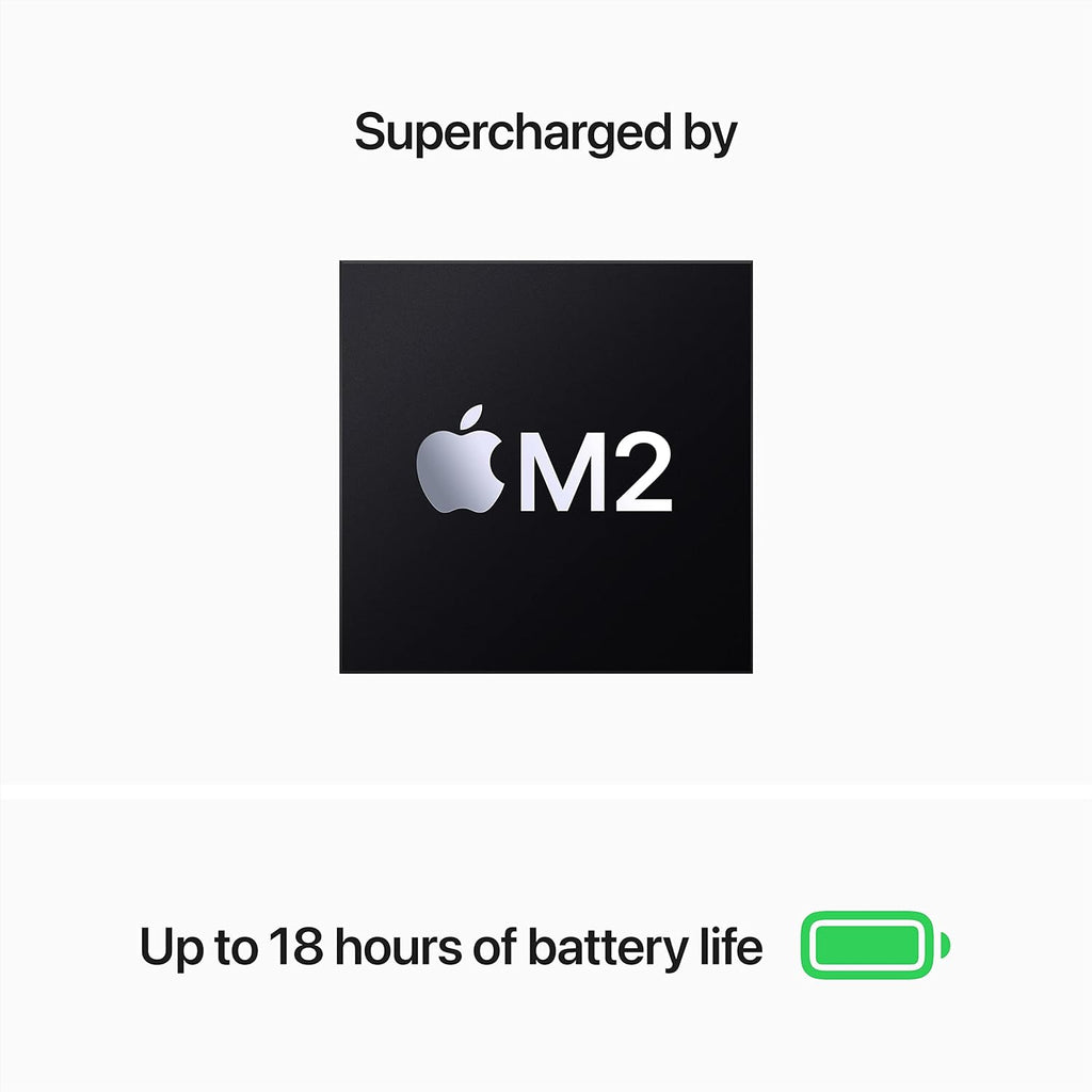 Apple 2022 MacBook Air Laptop with M2 chip: Built for Apple Intelligence, 13.6-inch Liquid Retina Display, 8GB RAM, 256GB SSD Storage, Backlit Keyboard, 1080p FaceTime HD Camera; Space Gray