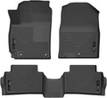 Husky Liners Weatherbeater Floor Mats | Fits 2018-2023 Hyundai Kona | Front & 2nd Row, 3-pc Black - 95581