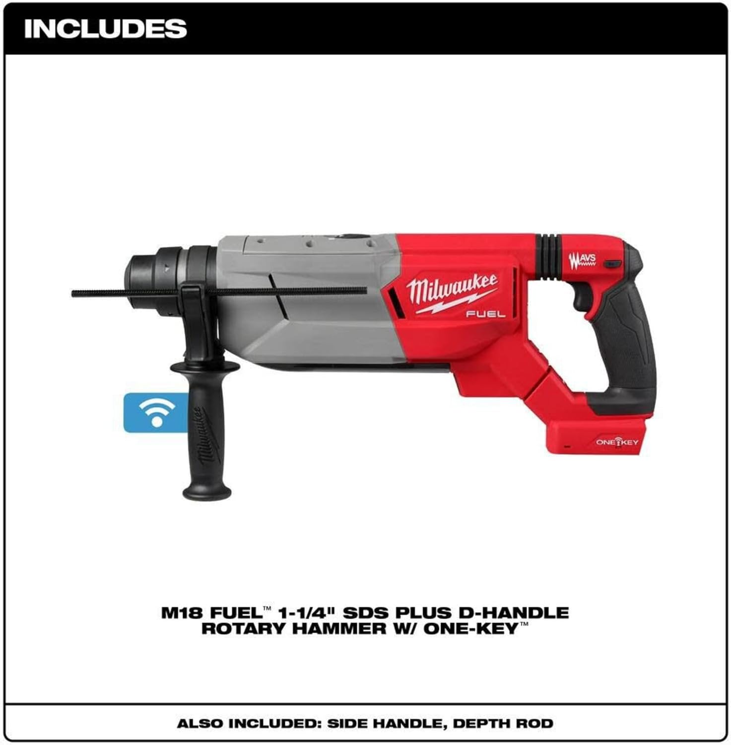 Milwaukee Electric - M18 Fuel 1-1/4 INCH SDS Plus D-Handle Rotary HAMME