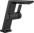 Delta Faucet 699-BL-DST Pivotal Sing. Hndl Mid-Height Vessel Lav. Faucet Black