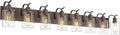 Bathroom Vanity Light Fixtures 8-Light Clear Glass Modern Wall Mounted Over Mirror Oil Rubbed Bronze - VL01ORB-8