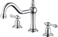 sumerain 8 Inch Widespread Bathroom Sink Faucet Chrome Finish, 2 Handle 3 Hole Vanity Faucet Traditional Style