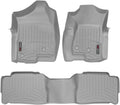 WeatherTech Custom Fit FloorLiners for Chevrolet Tahoe, Escalade, Yukon - 1st & 2nd Row (46003-1-2), Grey