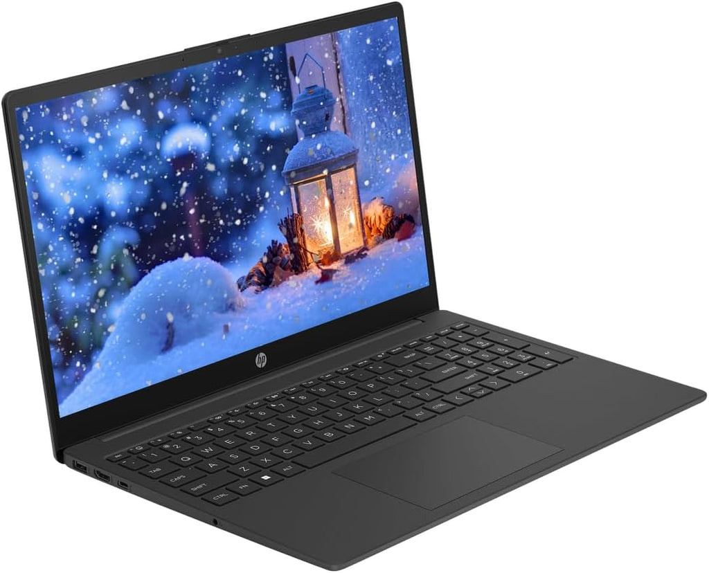 HP 15.6' FHD Touchscreen Laptop Computer, 16GB RAM 256GB SSD, 8-Core AMD Ryzen 7, Windows 11, Copilot AI-Ready, WiFi-6, PLUSERA Earphones & 8-in-1 Hub Included, Black