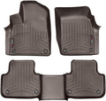 WeatherTech Custom Fit FloorLiners for Audi Q7, SQ8, Q8-1st & 2nd Row (47887-1-2), Cocoa