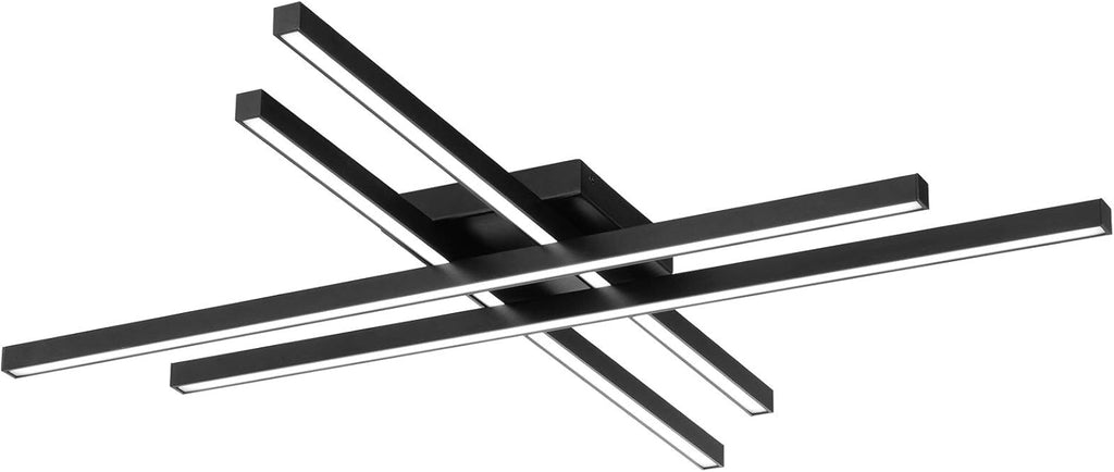 WAC Lighting dweLED, Parallax 32in LED Flush Mount 3-CCT 2700K-3000K-3500K Set to 3000K in Black