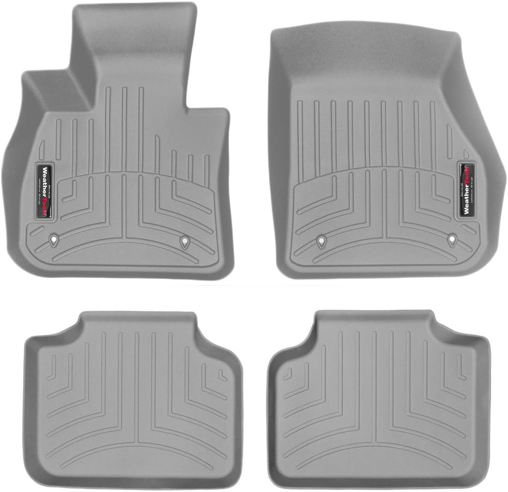 WeatherTech Custom Fit FloorLiners for BMW X2 M35i, X2 28i, X1 28i - 1st & 2nd Row (468811-467482), Grey