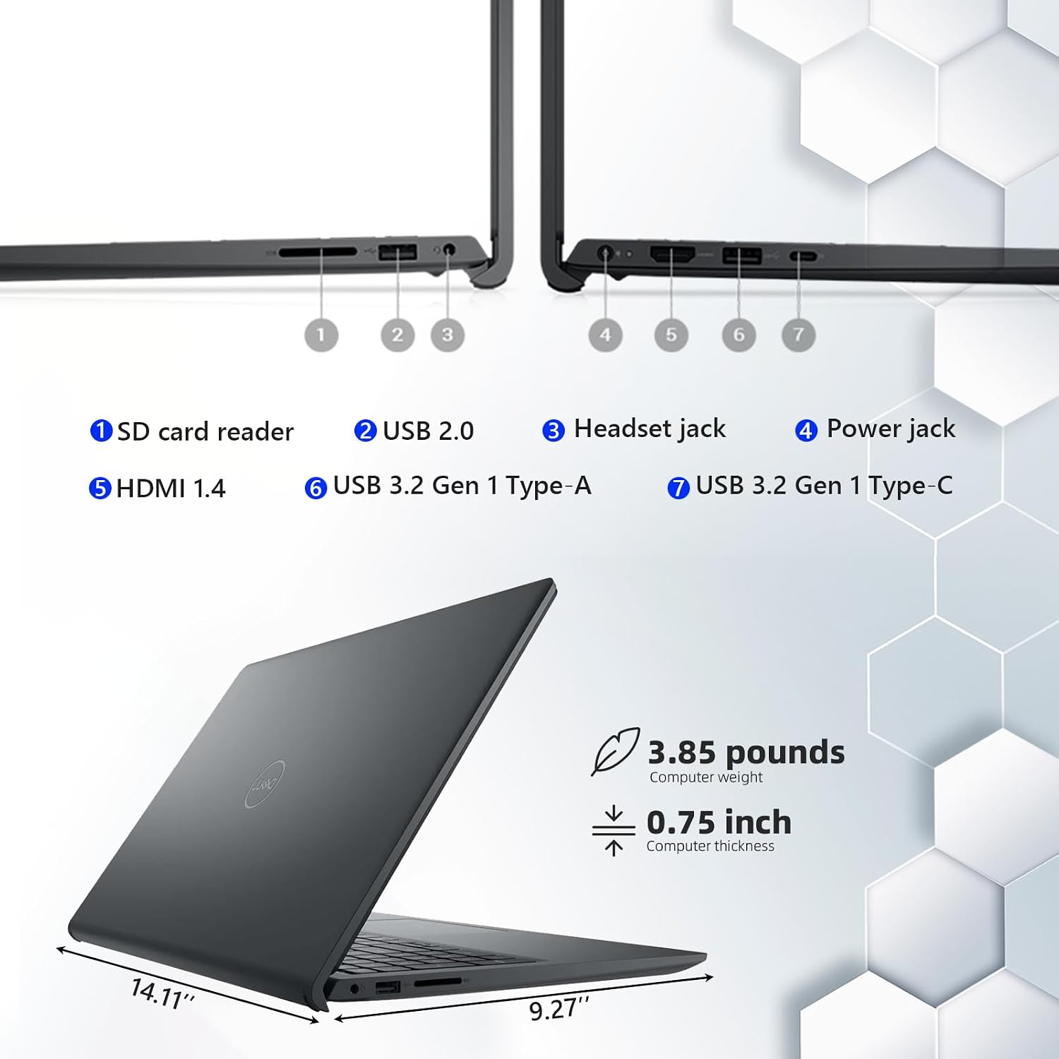 Dell Touchscreen Laptop Computer Inspiron for Home Student Business, Intel 10-Core i5-1334U (Beat i7-1250U), 16GB DDR4 RAM, 512GB PCIe SSD, 15.6' FHD, WiFi 6, Bluetooth, Windows 11 Pro S, Type-C Hub