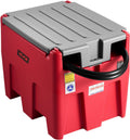 VEVOR Portable Diesel & Gasoline Tank, 58 Gallon, 10 GPM Flow Rate, Diesel Fuel Tank with 12V Electric Transfer Pump, 13.1ft Hose, Auto Fueling Nozzle, Transfer Tank for Easy Fuel Transportation, Red