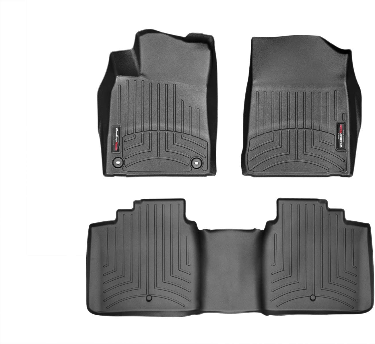 WeatherTech Custom Fit FloorLiners for Toyota Avalon - 1st & 2nd Row (445031-444763), Black