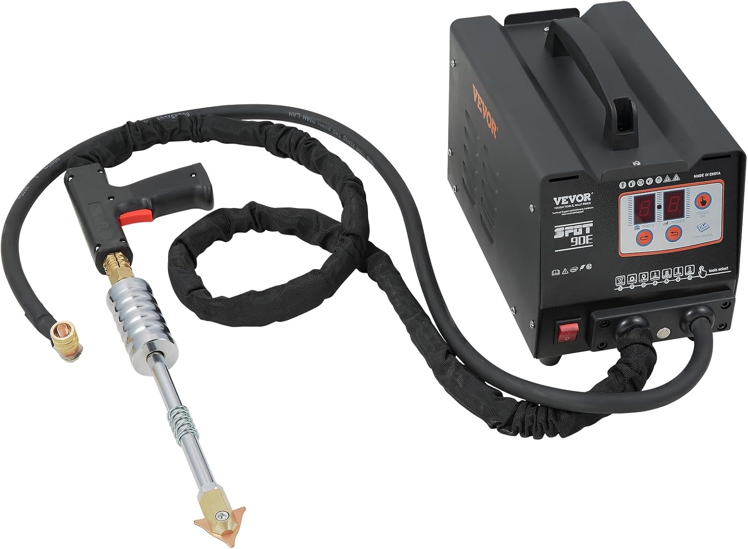 Bestauto VEVOR 110V Spot Welder Dent Puller, 3000W Stud Welder Dent Repair Kit, 7 Models Spot Welding Machine for Car Body Dent Repair