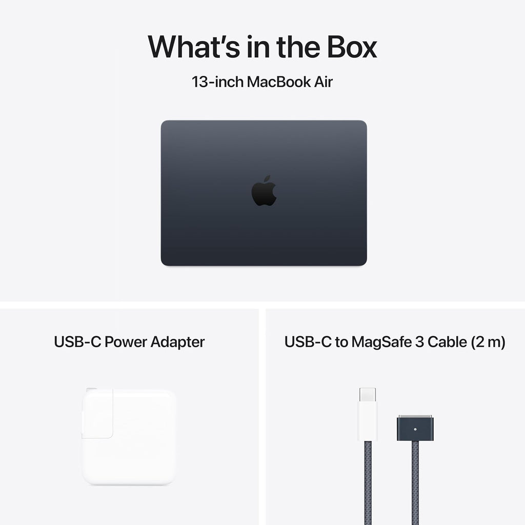 Apple 2025 MacBook Air 13-inch Laptop with M4 chip, 16GB Unified Memory, 1TB SSD Storage - Midnight