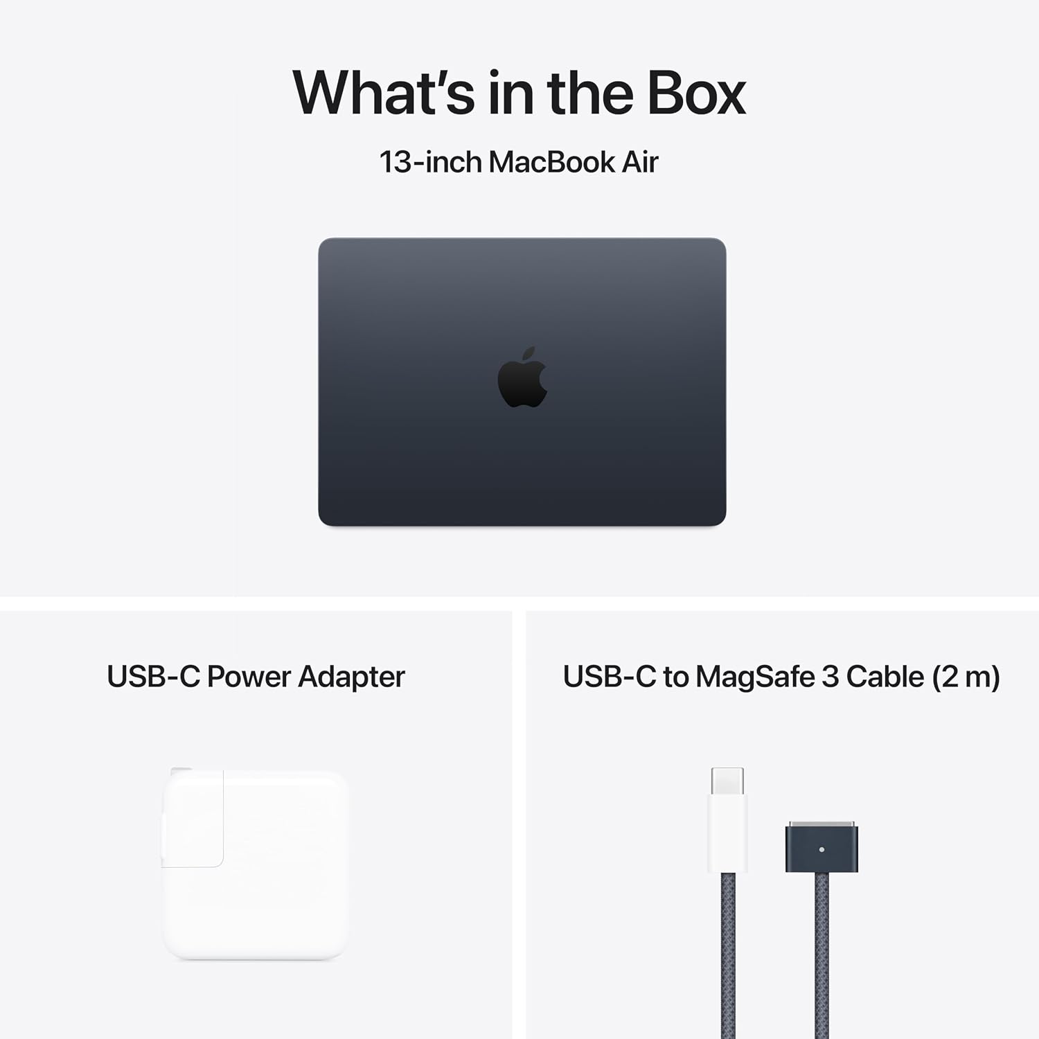 Apple 2025 MacBook Air 13-inch Laptop with M4 chip, 16GB Unified Memory, 1TB SSD Storage - Midnight